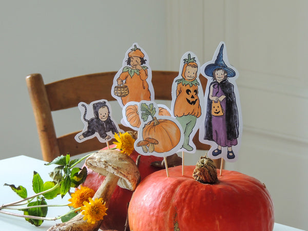 Des petites figurines d'Halloween